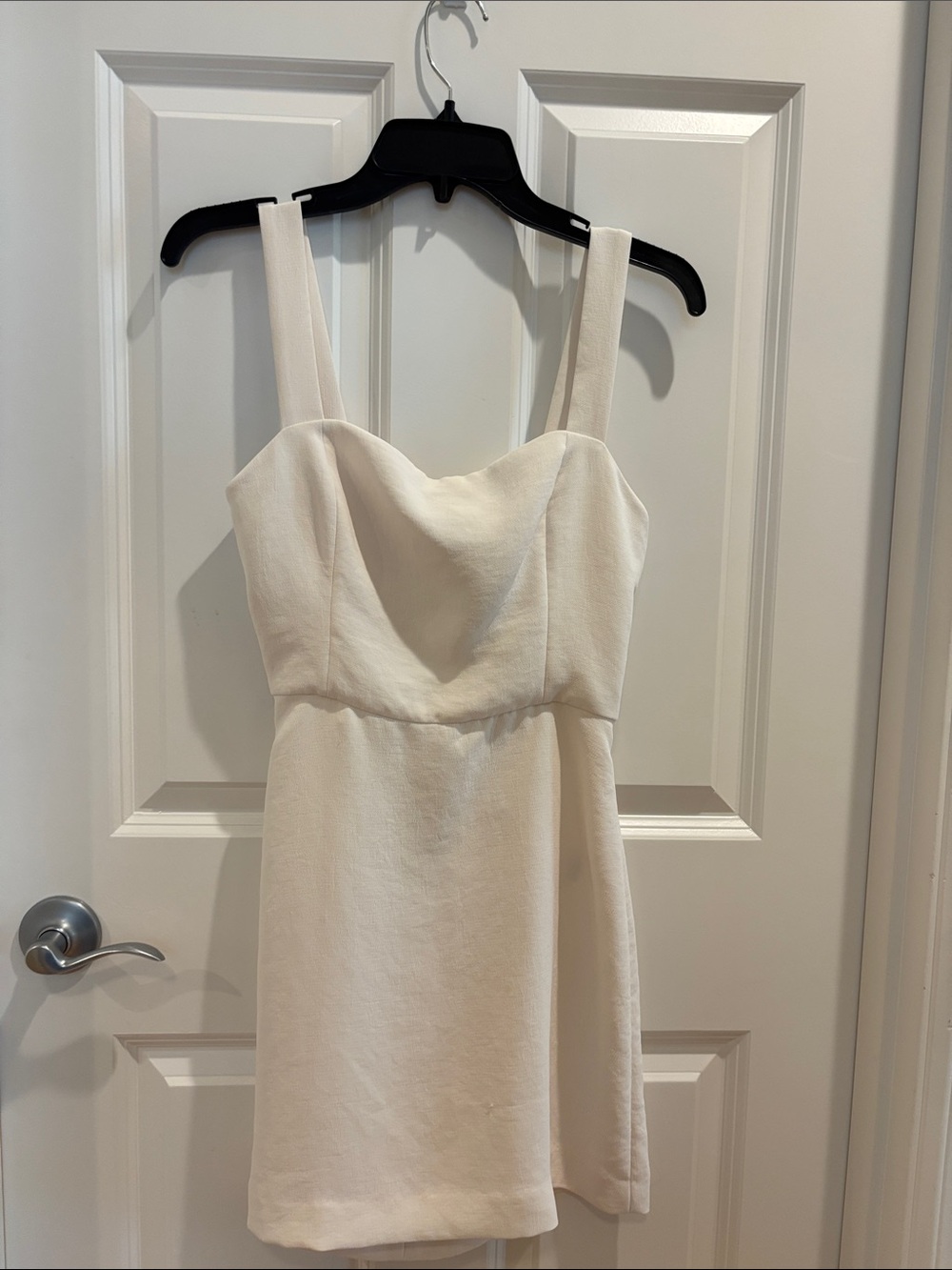 Wilfred Cream Square-Neck Mini Dress